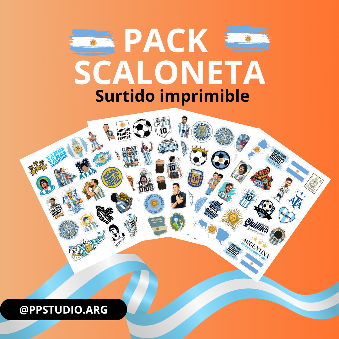 Pack Argentina x4 Planchas A4
